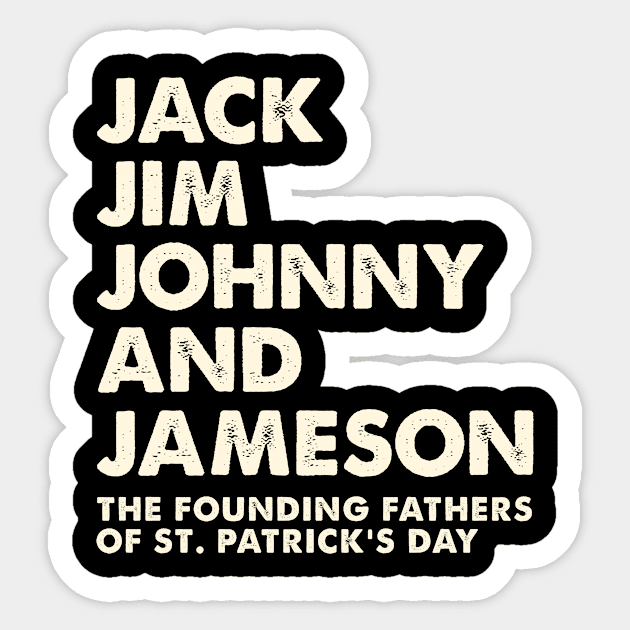 Funny St Patricks Day For Men Drinking Sticker by Positively Petal Perfect 